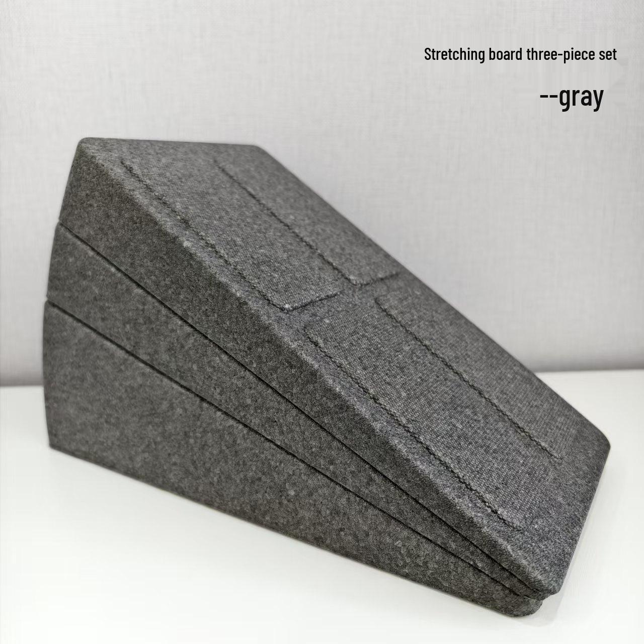 

Adjustable High-Hardness Yoga Squat Foot Pad & Incline Stretching Board Set серый