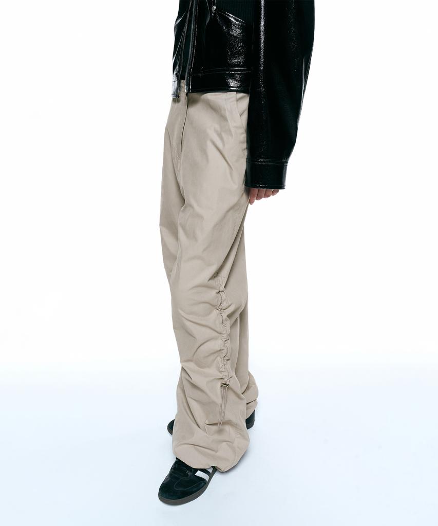 INSILENCE WOMEN Parachute Cargo Pants Beige