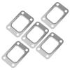 5Pcs Silver Stainless Steel Universal Car Turbo Turbine Inlet Flange Fitting Gasket for T25 T28 GT25 GT28 T2