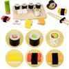 Smooth Kid Pretend Play Sushi Toys Funny Wooden Food Set  Exercise