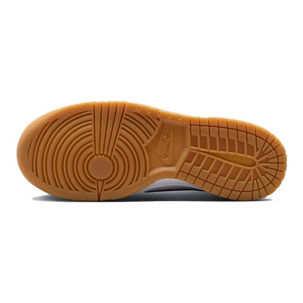 Nike Sneaker Dunk Low GS Grigio Riflettente Bambini Bianco Light-Iron-Ore Gomma-Marrone-Chiaro FV0374-100