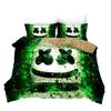Marshmello Chris Comstock Doctom 3d sada ložního prádla Sada potištěných povlaků na přikrývku Sada povlaků na polštář Twin Full Queen Sada ložního prádla King Sada ložního prádla