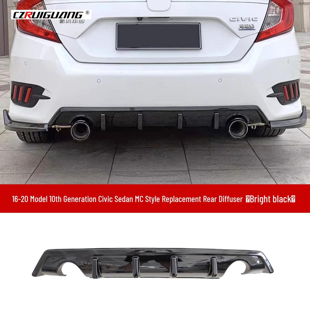 Kit de Carroceria Difusor Traseiro e Splitter Frontal para Civic 10ª Geração