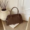 Fashion Large Capacity Solid Casual Faux Suede Shoulder Bags 2025 Hot Sale Simple Versatile Commute Top-Handle Bags for Women