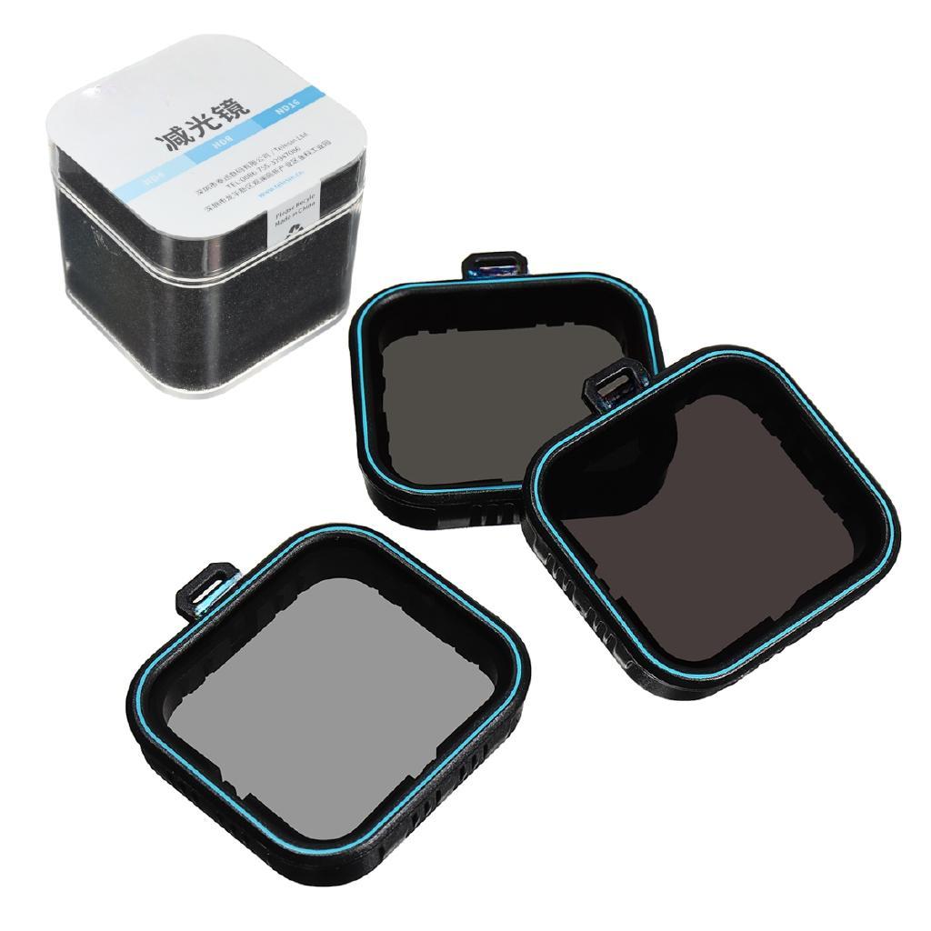 ND Schutzfilter(ND4 8 16)+ CPL Filter für Gopro Hero 5 Hero 6 Black Hero 7 Kamera Zubehör 3er Pack Filterset 1,59"x1,57"x0,31"