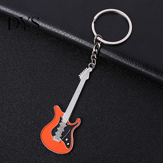 Key Holder Guitar Keychain Portable Multipurpose Multi-colors Gifts Heavy Duty Backpack Ornament Chain Metal Climbing Bag Bass Ring Pendant