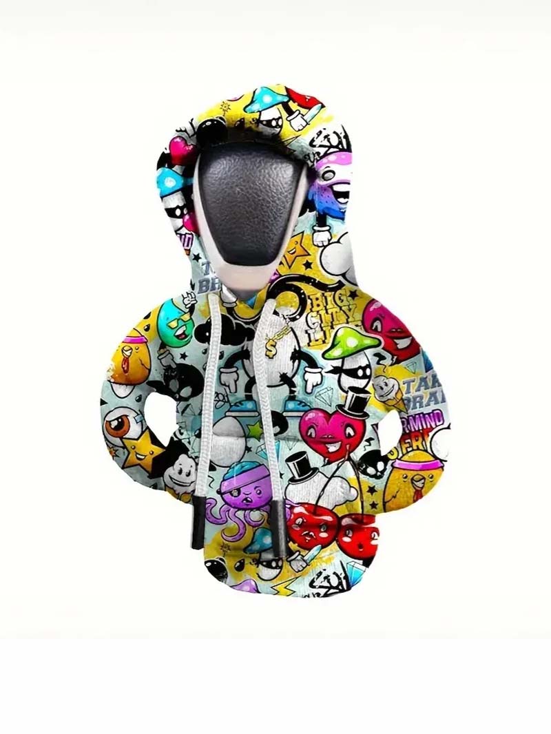 

Universal Car Gear Shift Knob Hoodie, Mini Hoodie for Car Gear Shifter, Car Accessories and Decorations білий