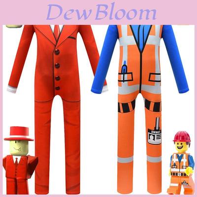 Auffälliges Roblox Cosplay Kostüm Kinder Jumpsuit für Halloween und Partys