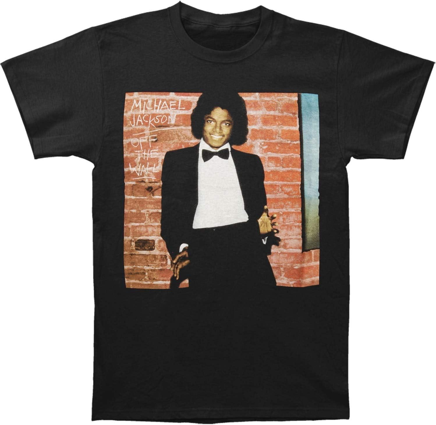 

МЕРЧ ТРАФИК Мужская футболка Michael Jackson Off The Wall Крупный план Приталенная S чёрный