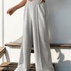 Autumn Women's Casual Pants Elastic High Waist Splicing Wide Leg Trousers Women Joggers