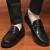 Fashion All-match Mens Loafers Men's Genuine Leather Flats Classic Casual Dress Shoes for Men Comfortable Male Slip-On Business Shoes