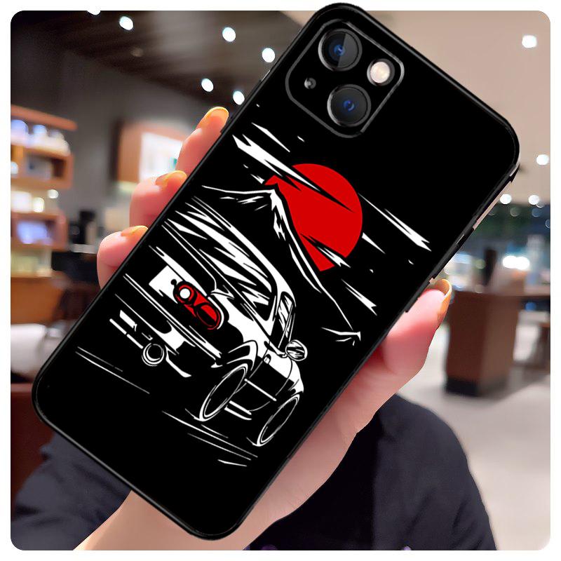 Japan JDM Sports Cars Male Men Case For iPhone 13 Pro Max 16 15 11 12 14 17 Pro Max Mini 15 16 Plus 16e 17 Air Phone Cover
