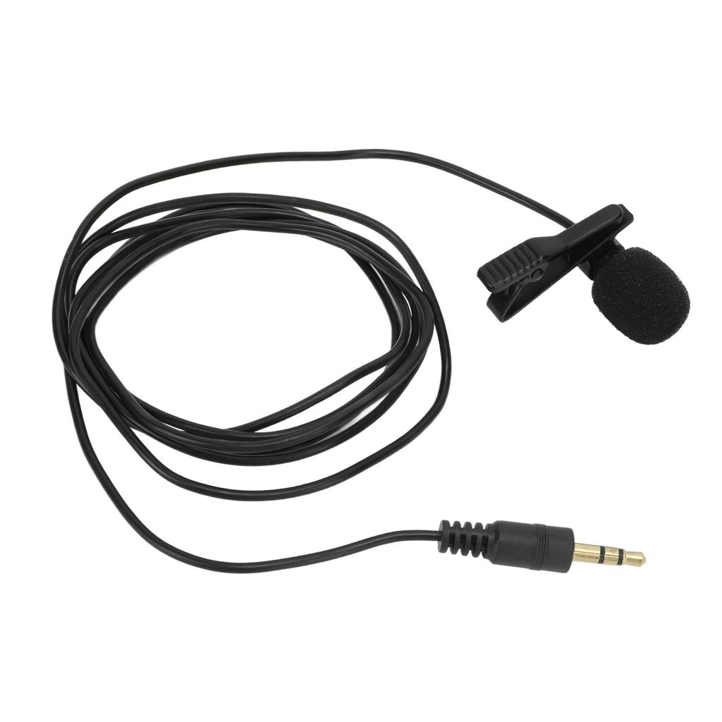 Lavalier Microphone Noise Reduction Omnidirectional Clip On Mic for Interview Streaming