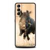 Animal Wild Boar Phone Case For Samsung Galaxy S25 S24 S23 S22 Ultra S20 S21 FE 5G S10 S9 Plus S10E Soft TPU Cover