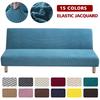 Stretch Futon Cover Jacquard Full-Inclusive Sofa Bed Cover With Elastic Bottom Non Slip Sofa Covers Washable Furniture Protector