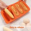 3D Silicone Corn Bread Molds Cornbread Pan for Baking Cornbread Stick Pan Cron Molds for Picnic Kitchen Camping