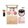 Zephoco Oil Control Concealing Powder Foundation #03: Lightweight, All-in-One Makeup Palette with Brush