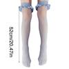 Classical Solid Color Over Knee Length Socks for Kids Soft Nylon Long Tube Socks for Party Outfits and School Event