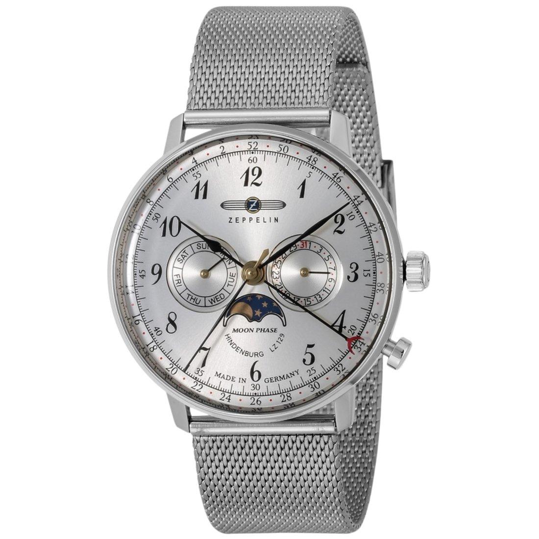 

Zeppelin Hindenburg Quartz Men s Watch 7036M-1 Silver Watch Imported from overseas Zeppelin [Used]