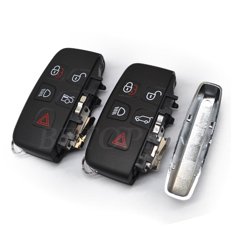 Car Key Shell 5Buttons for Jaguar XJ XF XE F Land Rover Range Rover Sport Evoque Vogue KOBJTF10A Remote Key Case Blank