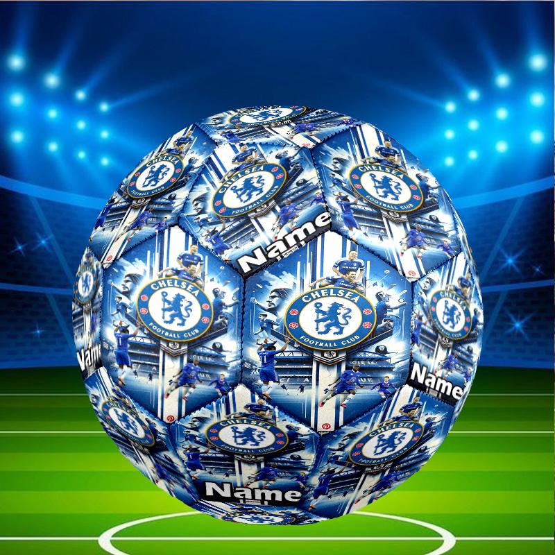 Benutzerdefinierter Name Personalisierter Chelsea F.C-A Druck Größe 5 Fußball Training & Spiel Fußball, für Team, Treten, Geschenk für Fußball-Enthusiasten