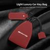 Car Logo Keychains Selected Suede Leather Car Key Bag For Mercedes Benz AMG Smart Fortwo 451 450 453 EQ Forfour Coupe Cabrio 451