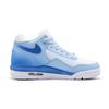 Nike Flight Legacy Winter Snow Scene Abrasion Resistant Mid Top Vintage Basketball Shoes Unisex Blue White BQ4212-101(Team691-)