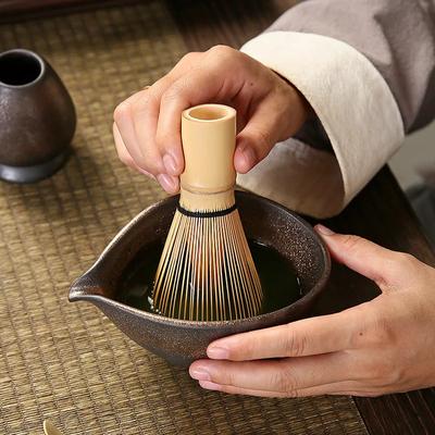 1 stück Grob Keramik Matcha Chawan Tee schüssel Zubehör Japanische Matcha Rührschüssel Küche Werkzeuge Matcha Schneebesen