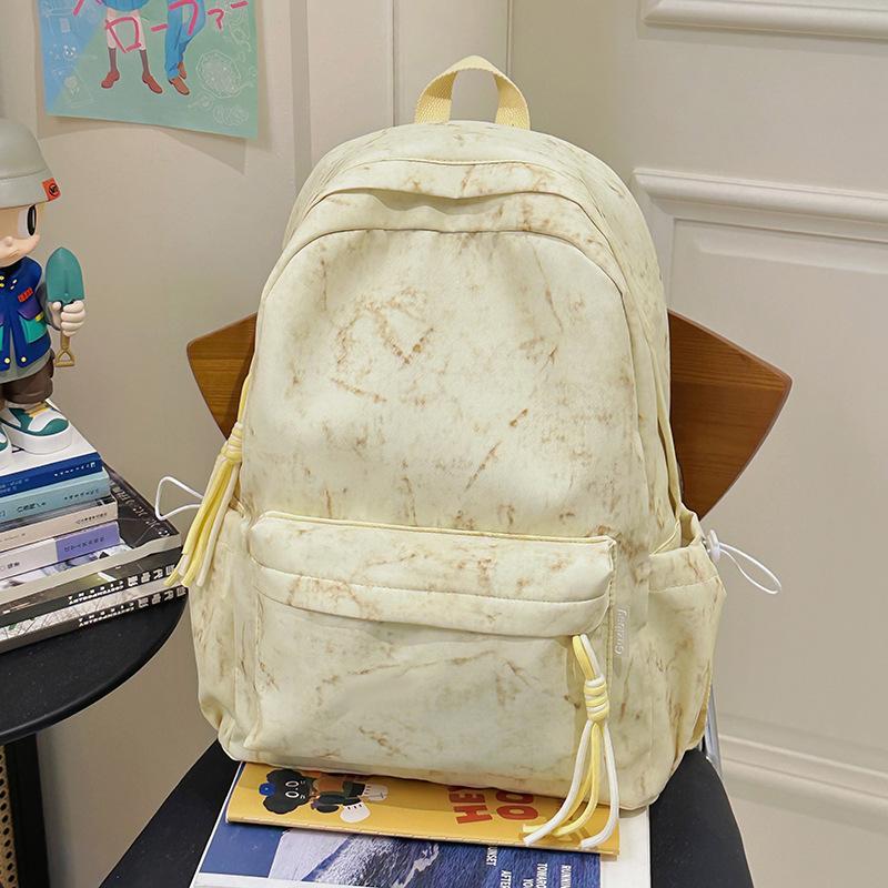 2025 new student large-capacity schoolbag women's tie-dye casual backpack fashion backpack