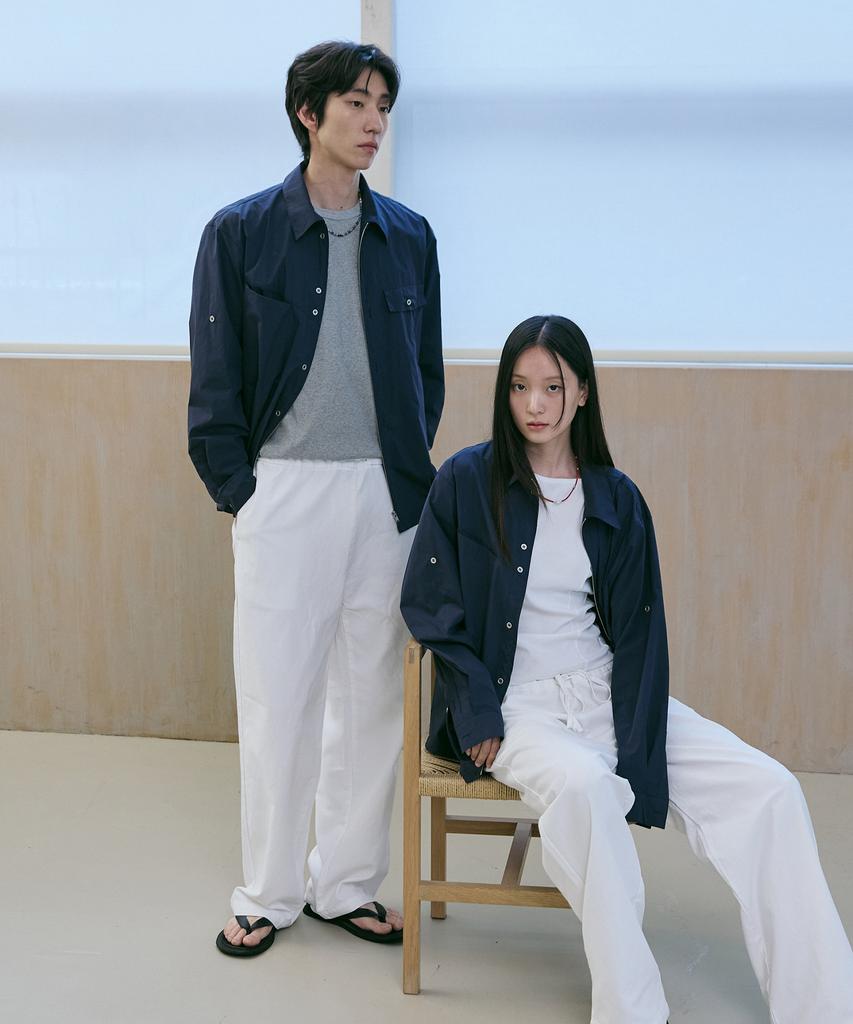 Beleudeunua Air Fold Shirt Jacket (Navy)