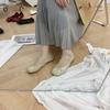 Fashion Women's Fashion Low Heel Shoes Autumn New Round Head Shallow Mouth Butterfly Knot Soft Sole Slip-off Low-top Shoes