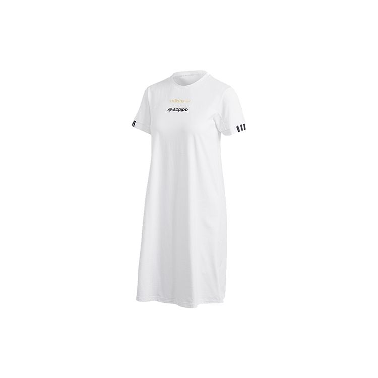 Adidas Originals RYV Dress Solid Color Vintage Sports Style Dress Women Dress White GJ6576