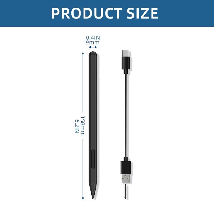Portable Styluses Pen Magnetic Attachment Type C Charging for Go/Laptop/Book Tablets for Better Drawing Experience