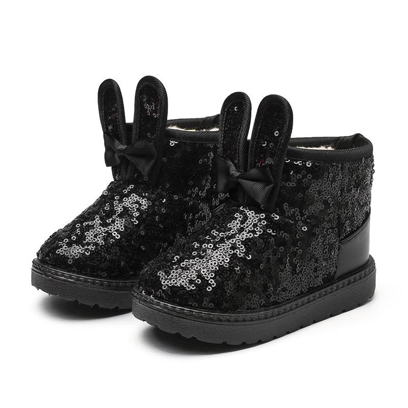 Winter Children's Girls Snow Boots Cute Baby Girls Thick Anti Proof Warm Fashion Outdoor Kids