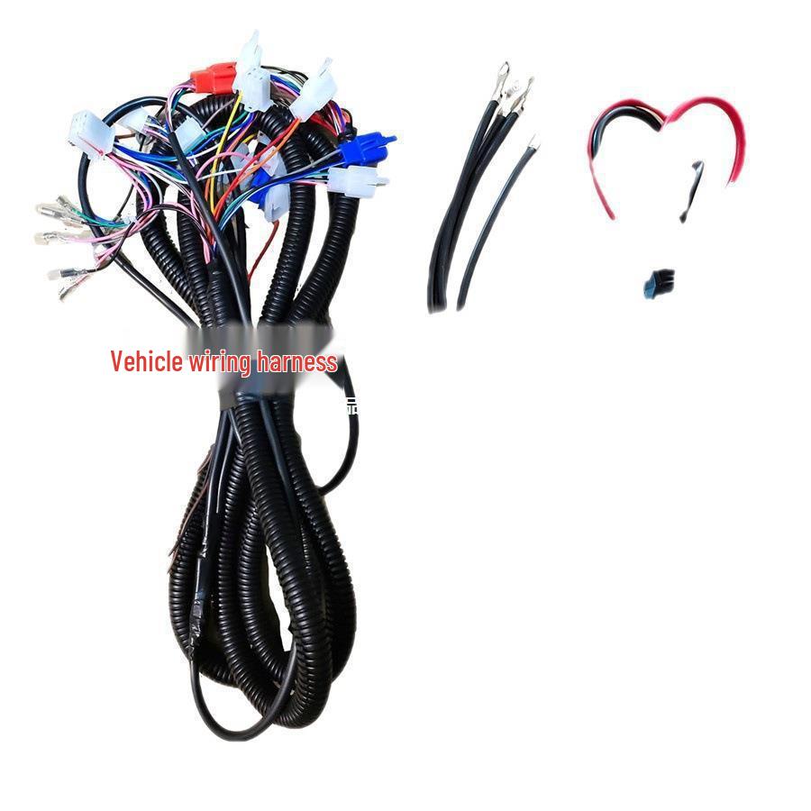 Electric Tricycle Full Vehicle Wiring Harness Assembly - Front & Rear Installation Accessories 48—72V suitable with 1 converter