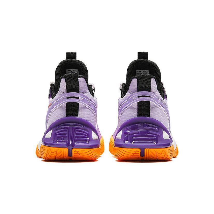 Anta Kids Low Top Basketball Shoes Kids Sneakers White Purple A312411104-2