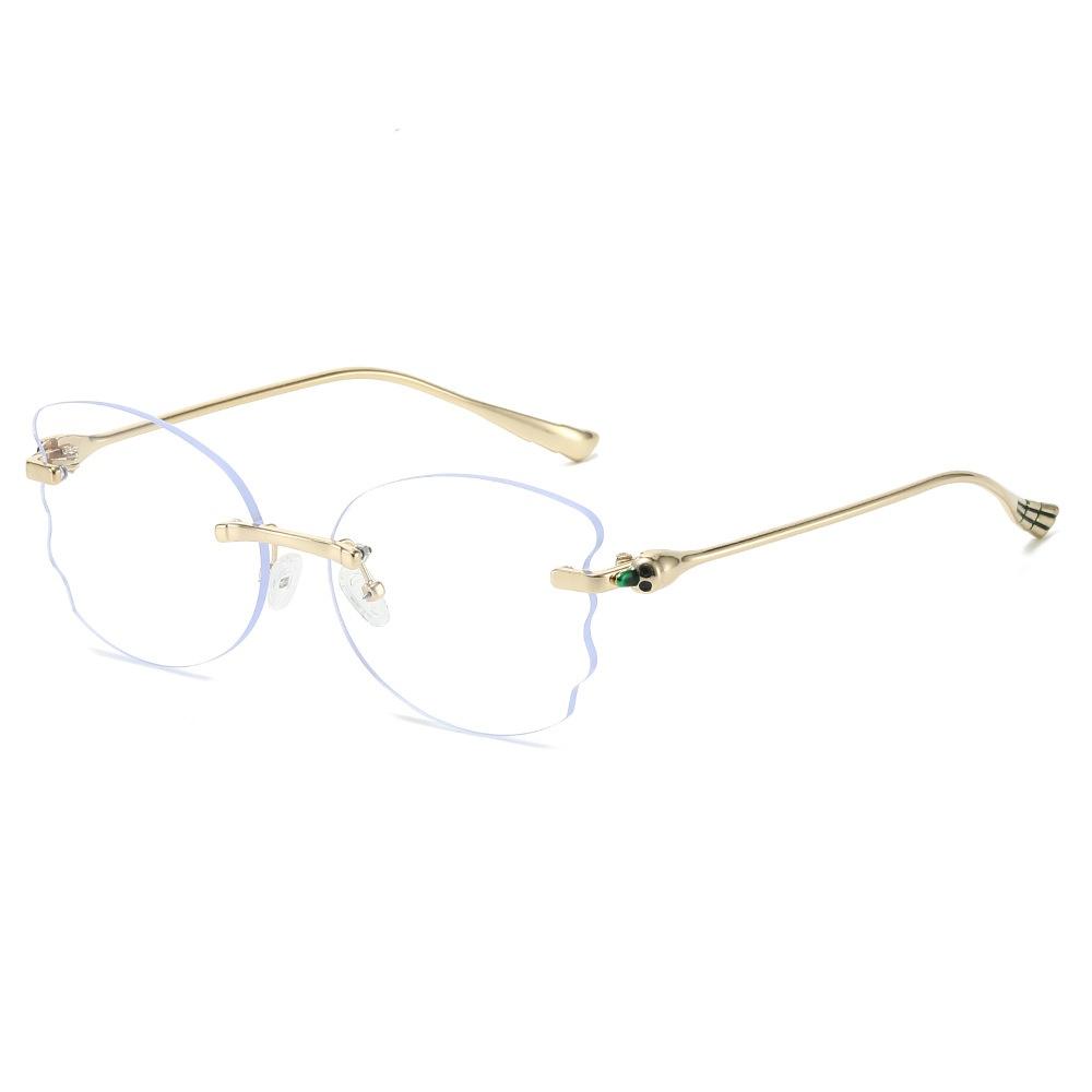 New Luxury Frameless Trim Butterfly Shaped Women Sunglasses  Personality Brand Jelly Color Design Men Casual Glasses Uv400