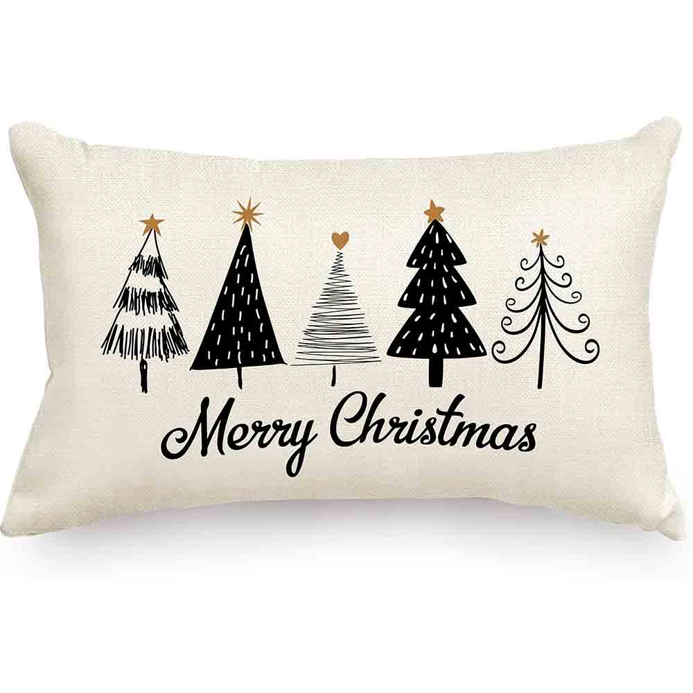1PC Christmas Themed Printed Pillows Double-sided Printed Square Pillowcases For Home Decoration Christmas Living Room Sofas