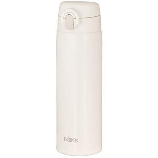 Thermos Vacuum Insulated Portable Mug 500ml Alpen White Easy Clean Detachable Spout Ultra Lightweight Compact Type One-Touch Open Stainless Bottle AWH