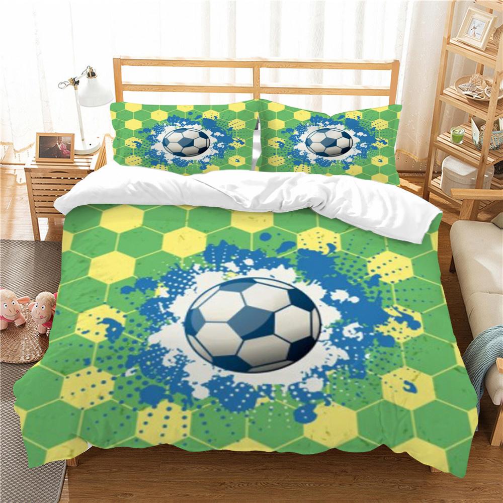 Football Bedding Cover Set with Pillowcase Fashion Cover Teen Children Luxury Home Bed Set Highend Duvet Cover