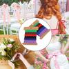 2Pcs Color Zigzag Ribbon DIY Hand Made Material Cloth Hair Accessories Sewing Decoration 8mm