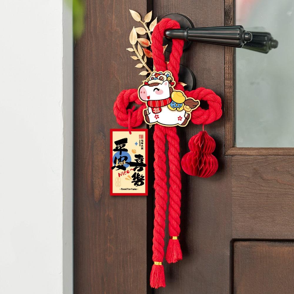 

DIY New Year Decoration Handcrafted Spring Festival Decorations Traditional Swastika Knot Pendant