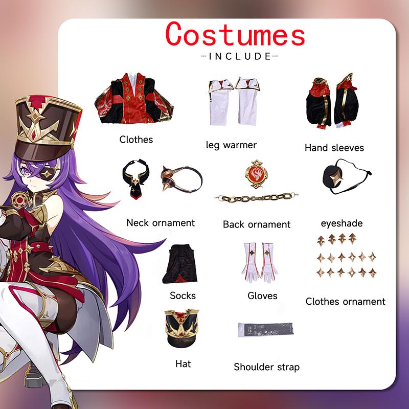 Ysir Chevreuse Cos Costume, Captain of Fontaine Special Patrol Team, Anime Cosplay Animation Game Costume