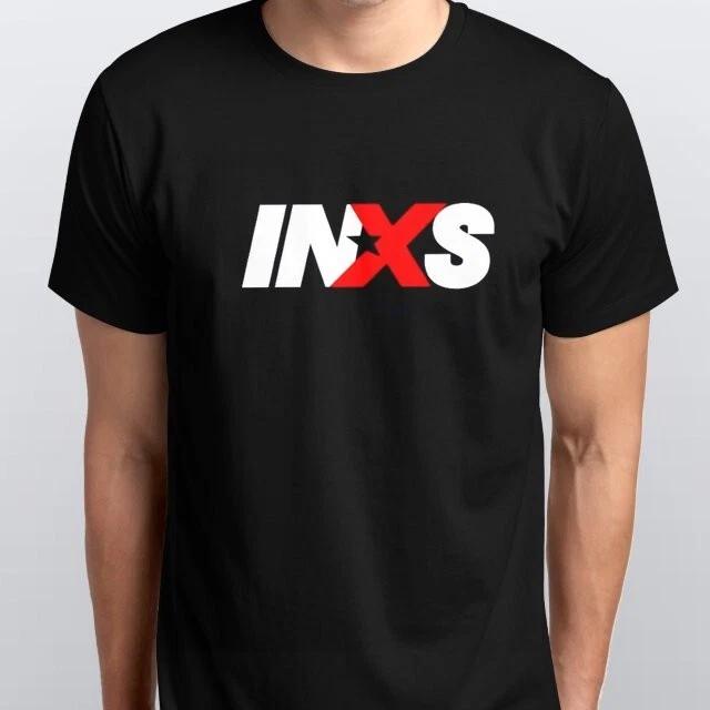 

INXS новая футболка 100% хлопок Мужские футболки Топ размеры S M L XL XXL цвета Черный, Белый 4XL