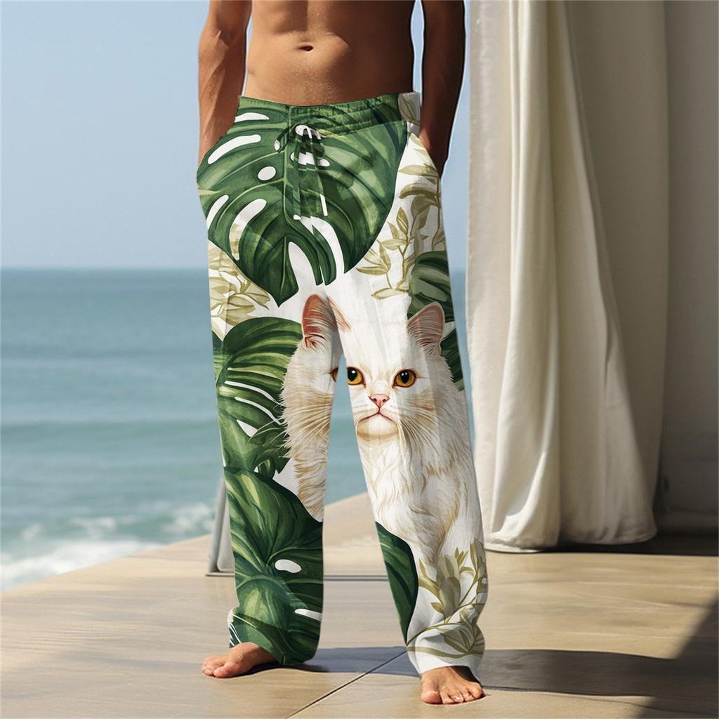 Hawaiian Men's Printed Casual Pants