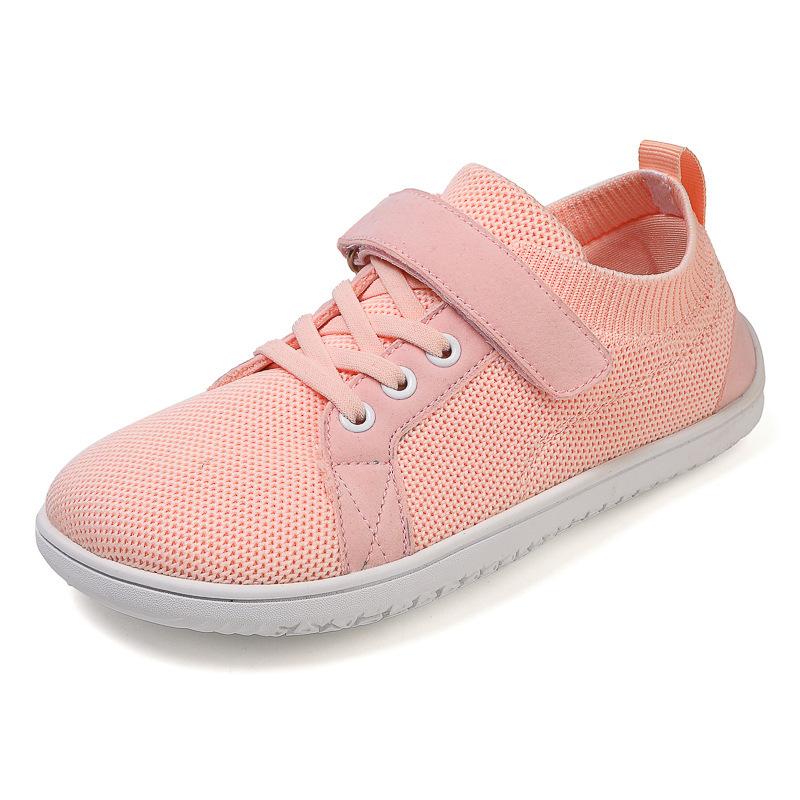 Children'S Wide Last Shoes Fly-Woven Shoes Sports Shoes Boys And Girls Students Low-Top Velcro Outdoor Leisure
