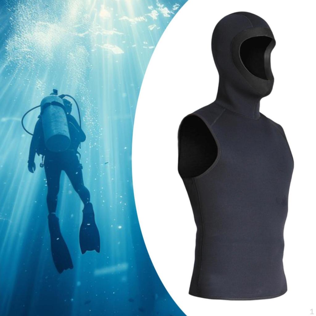 3 Mm Neoprene -neoprene Suit with A Hooded Vest Comfortable Wet To Canoe