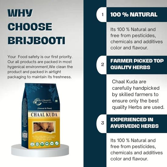 Birju Mahavir 400 GR CHAAL KUDA - KUTAJ - HOLARRHENA ANTIDYSENTERICA (BMKB), Naturale (BMPL-359)
