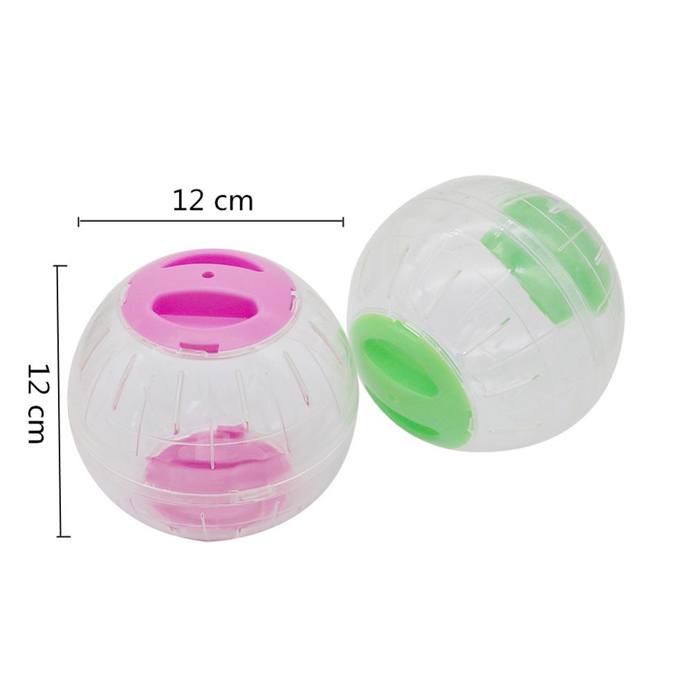 Bola de Corrida Transparente Respirável para Hamster de Plástico Pequeno Animal Roedor Ratos Bola de Corrida Gerbil Rato Treinamento Bolas de Exercício Brinquedo 1 unid