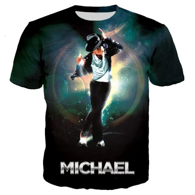 Michael Jackson Printed 3D T-shirt Unisex Summer Casual Streetwear